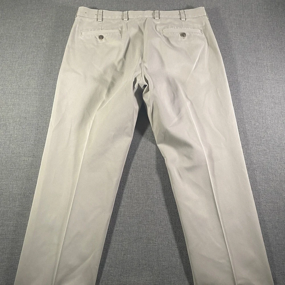Lot of 2 Brooks Brothers Advantage Chino Milano Pants Mens W36 L32 Beige Cotton